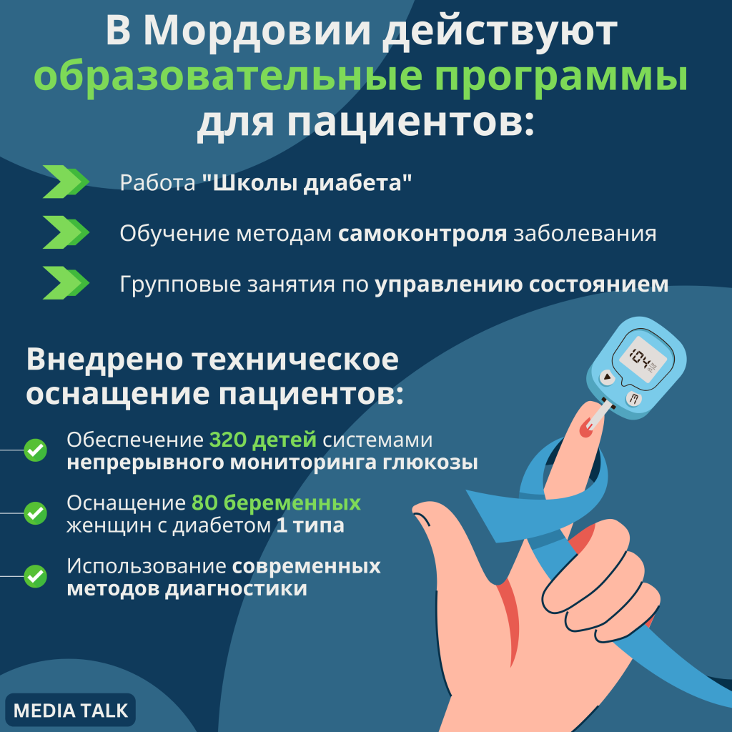 Мордовия создает комплексную систему поддержки пациентов с диабетом