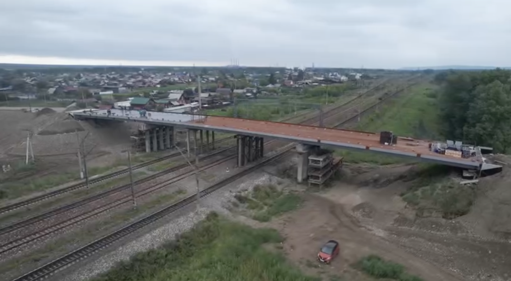 Завершающий этап реконструкции мегетского путепровода: движение откроют к 1 сентября