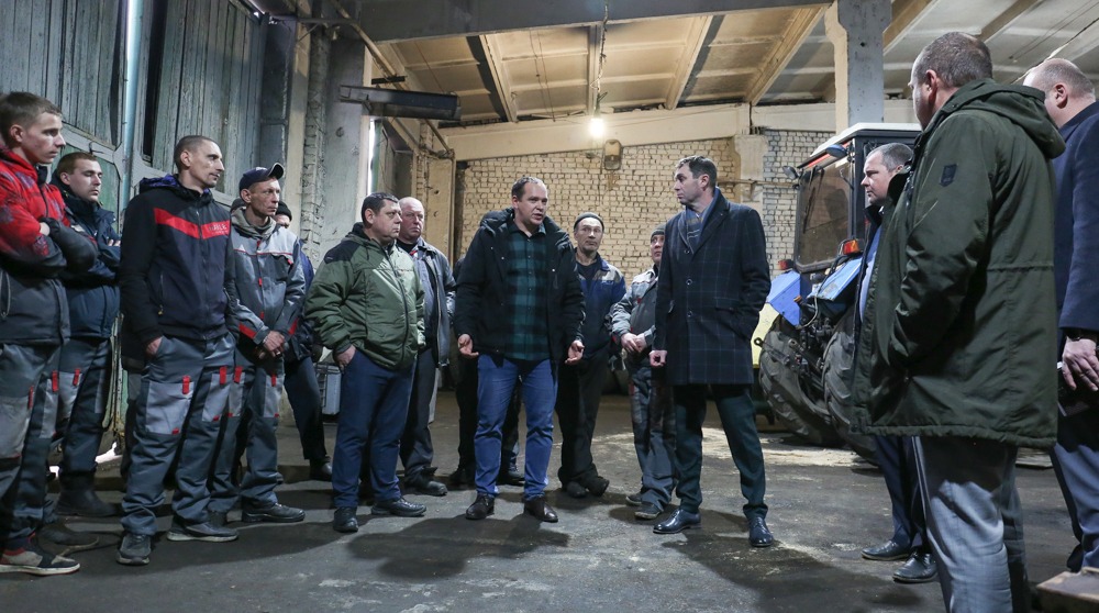 Сергей Петрин пообщался с сотрудниками комбината благоустройства Центрального района